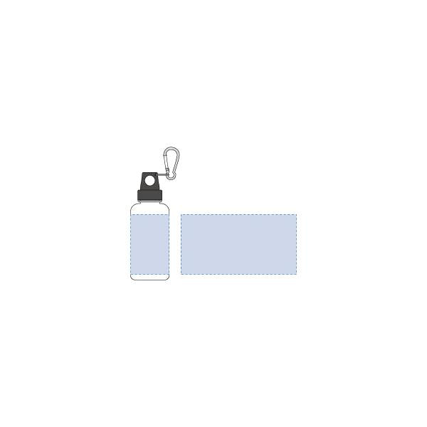 クリアボトル マイボトル 水筒 500ml カラビナ付 ノベルティ 小ロット クリアマリンボトル