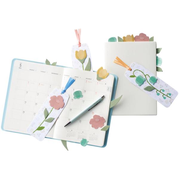 ブックマーク しおり ふせん 文具 ステーショナリー 便利グッズ かわいい 記念品 備品 フラワーブックマークふせん