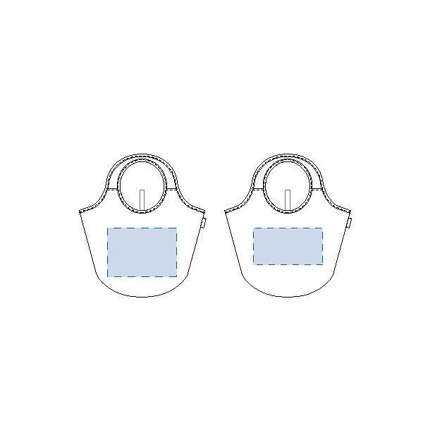 エコバッグ 再生コットン レジ袋代わり 買い物バッグ マイバッグ エコ素材 ノベルティ 記念品 クルリト マルシェバッグ(再生ファブリック)