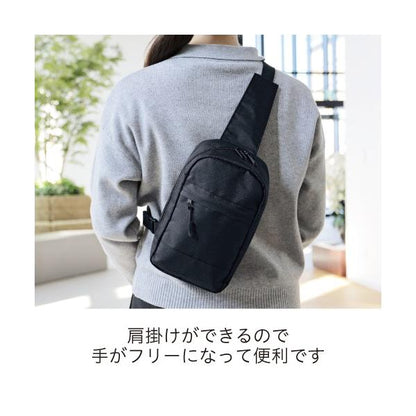ボディバッグ 斜め掛けバッグ ショルダーバッグ ファスナーポケット付 ノベルティ ファスナーポケット付きワンショルダーバッグ