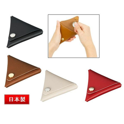 小銭入れ コインケース 財布 本革 日本製 記念品 ノベルティ 小ロット 本革三角コインケース