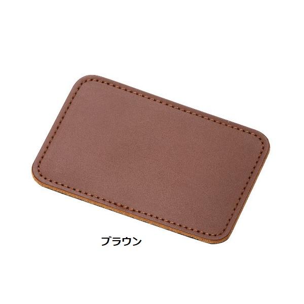 印鑑マット スタンプマット 本革 日本製 記念品 ノベルティ 小ロット 本革捺印マット