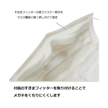まとめ買い 不織布マスク5枚入り メガネ曇り防止 呼吸がラク 5段プリーツマスク くもりしらず やや小さめ