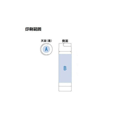 クリアボトル ハンドル付 マイボトル 水筒 550ml ノベルティ 小ロット MOTTERUハンドル付クリアボトル 550ml