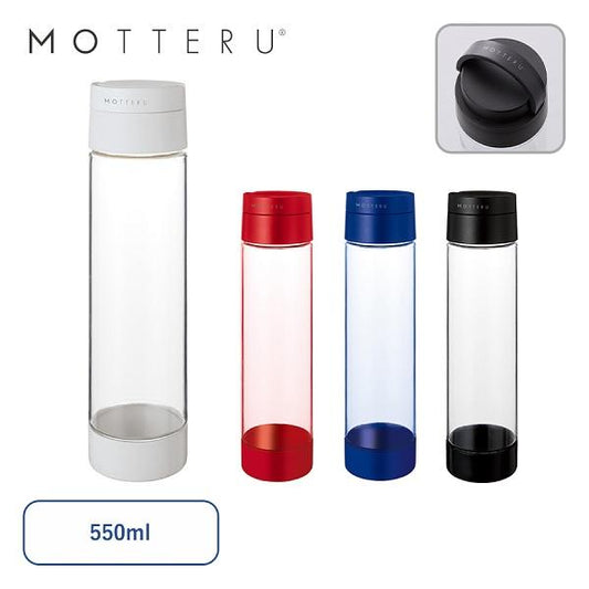 クリアボトル ハンドル付 マイボトル 水筒 550ml ノベルティ 小ロット MOTTERUハンドル付クリアボトル 550ml