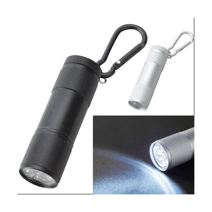 LEDライト 9灯 カラビナ付 防災グッズ ノベルティ LED9灯カラビナ付ライト