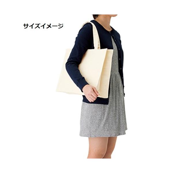 エコバッグ A3サイズ 横型 コットン マイバッグ 格安 景品 販促品 ノベルティ 小ロット キャンバスカレッジトート Lサイズ ワイド ナチュラル