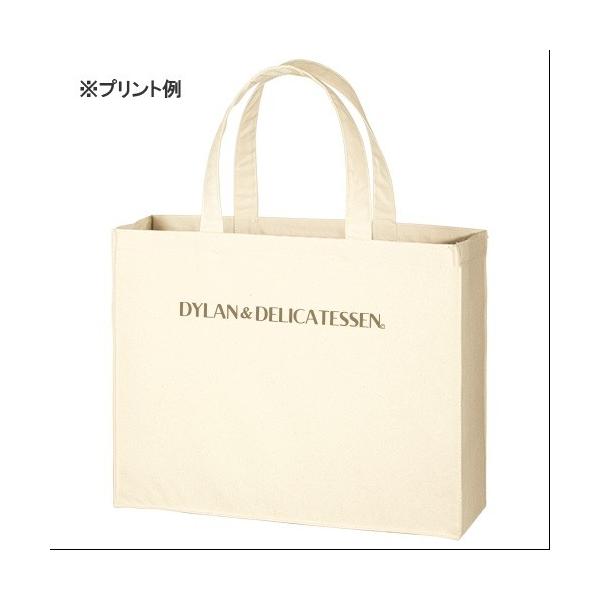 エコバッグ A3サイズ 横型 コットン マイバッグ 格安 景品 販促品 ノベルティ 小ロット キャンバスカレッジトート Lサイズ ワイド ナチュラル