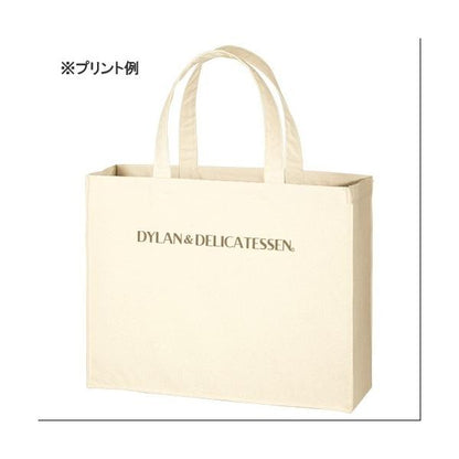 エコバッグ A3サイズ 横型 コットン マイバッグ 格安 景品 販促品 ノベルティ 小ロット キャンバスカレッジトート Lサイズ ワイド ナチュラル