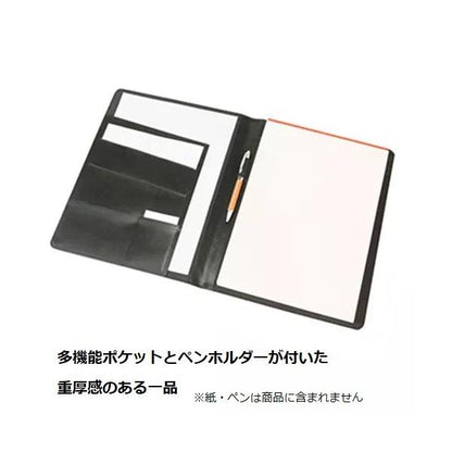 レポートバッドカバー A4 レザー ステーショナリー 文具 記念品 プチギフト レザーA4レポートパッドカバー