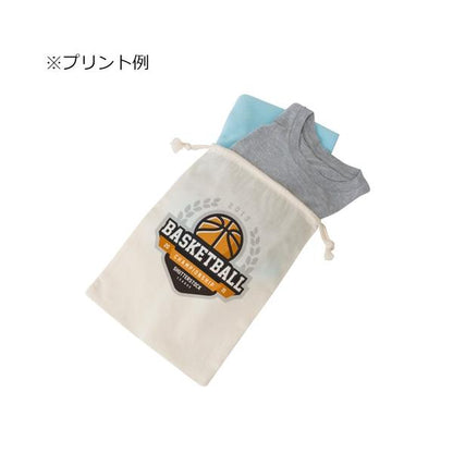 巾着 コットン A4サイズ ノベルティ コットン巾着 Lサイズ ナチュラル