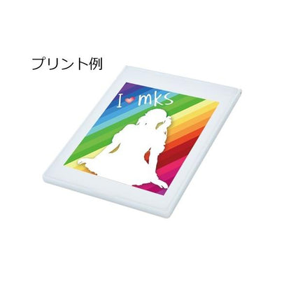 ミラー 手鏡 大きめサイズ おしゃれ雑貨 セルフケア ノベルティ 記念品 フロストスクエアミラー Lサイズ