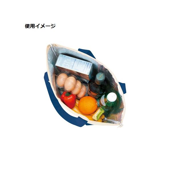 エコバッグ 肩掛け 保冷 レジャーバッグ 買い物バッグ ファスナー ノベルティ 小ロット 保冷バイカラートート Mサイズ