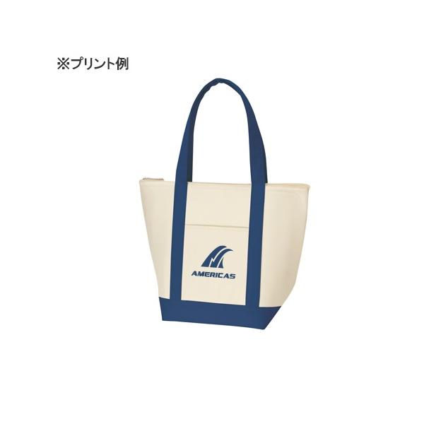 エコバッグ 肩掛け 保冷 レジャーバッグ 買い物バッグ ファスナー ノベルティ 小ロット 保冷バイカラートート Mサイズ