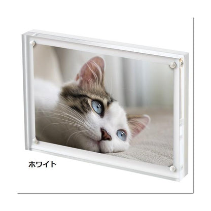 フォトフレーム 写真立て フォトスタンド L判サイズ 入れ替え簡単 おしゃれ雑貨 ノベルティ 記念品 小ロット アクリルフォトフレーム