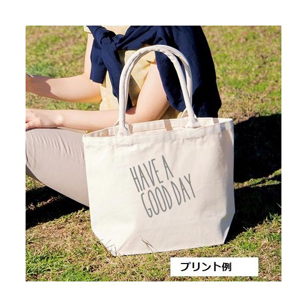 エコバッグ A4サイズ コットン マイバッグ 買い物バッグ ノベルティ 小ロット 厚手キャンバスパイプハンドルトート Mサイズ