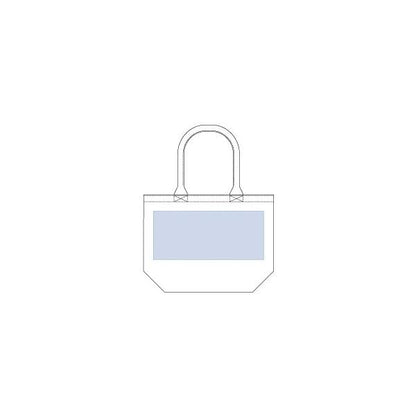 エコバッグ A4サイズ コットン マイバッグ 買い物バッグ ノベルティ 小ロット 厚手キャンバスパイプハンドルトート Mサイズ