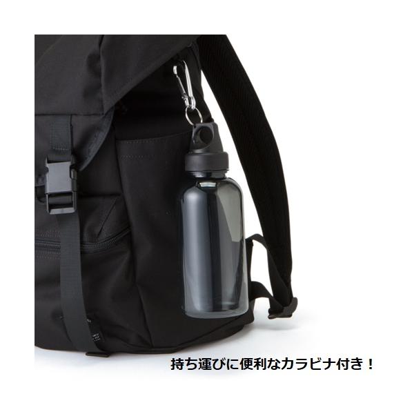 クリアボトル マイボトル 水筒 500ml カラビナ付 ノベルティ 小ロット クリアマリンボトル