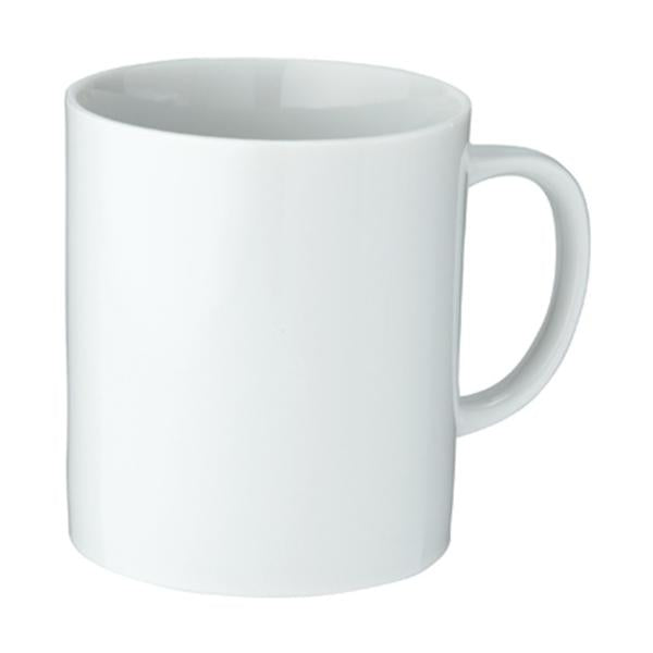 マグカップ 310ml 陶器 食器 フルカラー印刷対応 記念品 ノベルティ 小ロット 陶器マグ ストレート Mサイズ