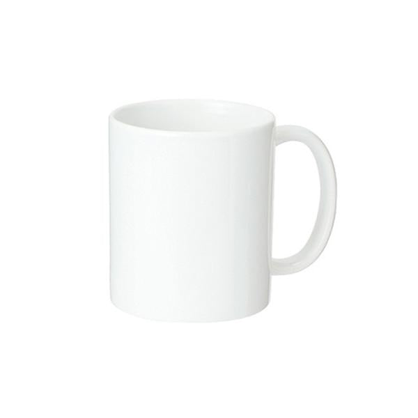 マグカップ 340ml 陶器 食器 フルカラー印刷対応 ノベルティ 小ロット 陶器マグ ストレート M+サイズ