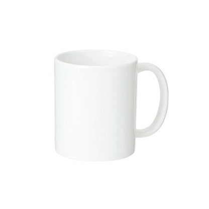 マグカップ 340ml 陶器 食器 フルカラー印刷対応 ノベルティ 小ロット 陶器マグ ストレート M+サイズ