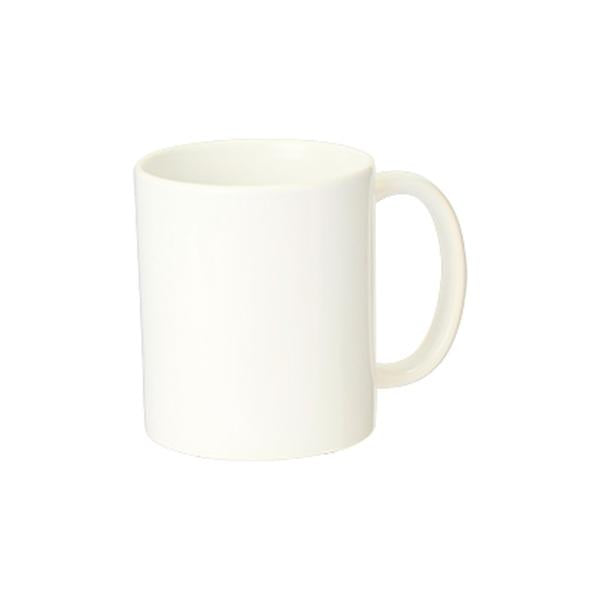 マグカップ 340ml 陶器 食器 フルカラー印刷対応 ノベルティ 小ロット 陶器マグ ストレート M+サイズ