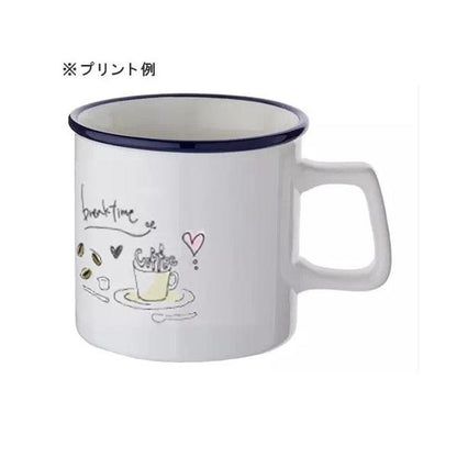 マグカップ 270ml 陶器 かわいい雑貨 ノベルティ 小ロット 陶器マグストレート ラウンドリップ