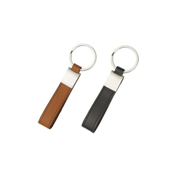 キーホルダー 本革 レザー おしゃれ雑貨 記念品 ノベルティ レザーベーシックキーホルダー