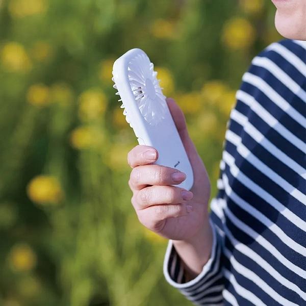 ハンディファン ミニ扇風機 熱中症対策 猛暑対策 ノベルティ 小ロット 涼感グッズ ポータブル＆スタンドファン