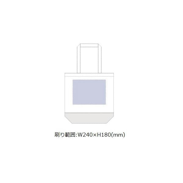 エコバッグ 肩掛け コットン 買い物バッグ マイバッグ ノベルティ キャンバス カラーボトムトート Mサイズ