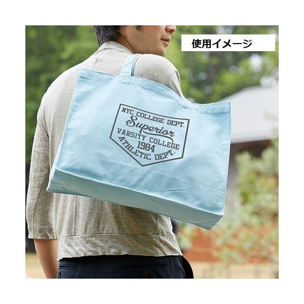 エコバッグ コットン 横型 マイバッグ イベントバッグ 格安 景品 ノベルティ 販促品 キャンバスカレッジトート Lサイズ ワイド