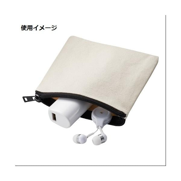 コスメポーチ 小物入れ コットン かわいい雑貨 ライトキャンバスフラットポーチ SSサイズ ナチュラル