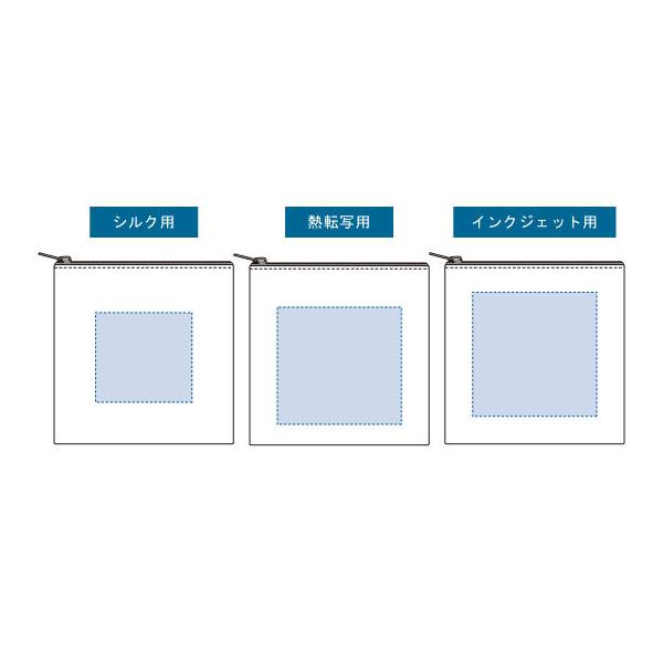 コスメポーチ 小物入れ コットン かわいい雑貨 ライトキャンバスフラットポーチ SSサイズ