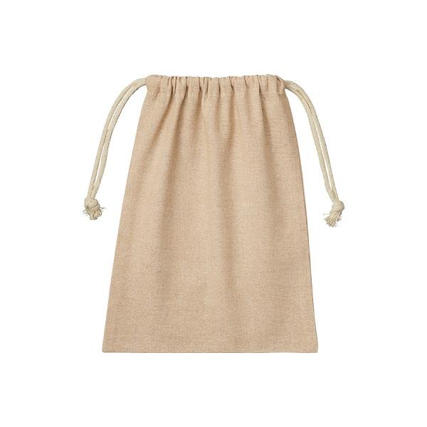 巾着 エコ素材 リサイクルコットン 小物入れ 記念品 シャンブリック巾着 Mサイズ