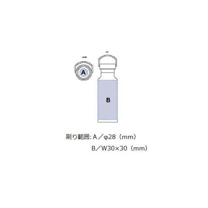 サーモボトル ステンレスボトル 500ml ハンドル付 水筒 ノベルティ 小ロット メタルハンドル サーモボトル