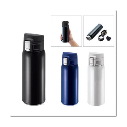 マイボトル ステンレスボトル 360ml 水筒 ワンタッチ 記念品 ノベルティ 小ロット ワンタッチカービングサーモボトル360ml
