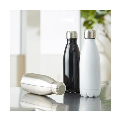 サーモボトル 保冷温ボトル 牛乳瓶型 420ml 水筒 記念品 ノベルティ 小ロット ロケットサーモボトル420ml