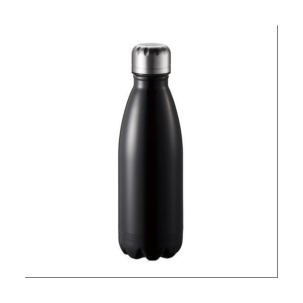サーモボトル 保冷温ボトル 牛乳瓶型 420ml 水筒 記念品 ノベルティ 小ロット ロケットサーモボトル420ml