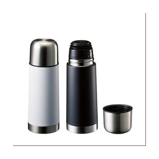 サーモボトル 320ml 保冷温ボトル コップ付 水筒 記念品 ノベルティ 小ロット コップ付サーモステンレスボトル320ml