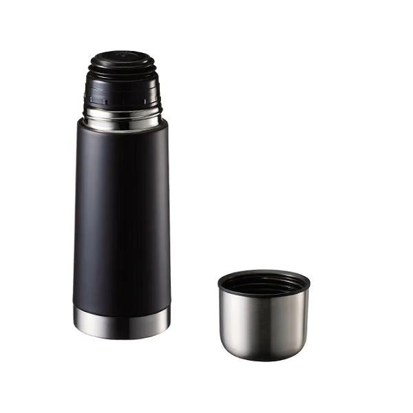 サーモボトル 320ml 保冷温ボトル コップ付 水筒 記念品 ノベルティ 小ロット コップ付サーモステンレスボトル320ml