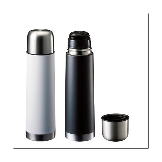 サーモボトル ステンレスボトル 480ml 保冷温ボトル コップ付 水筒 ノベルティ 小ロット コップ付サーモステンレスボトル480ml