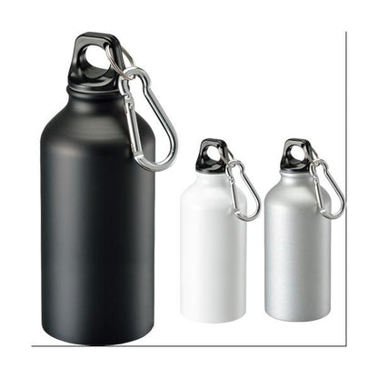 マイボトル アルミボトル 水筒 400ml カラビナ付 ノベルティ 小ロット アルミマウンテンボトル 400ml