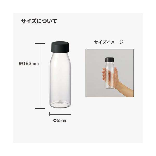 クリアボトル 480ml 牛乳瓶型 マイボトル 水筒 ノベルティ 小ロット ミルク瓶クリアボトル