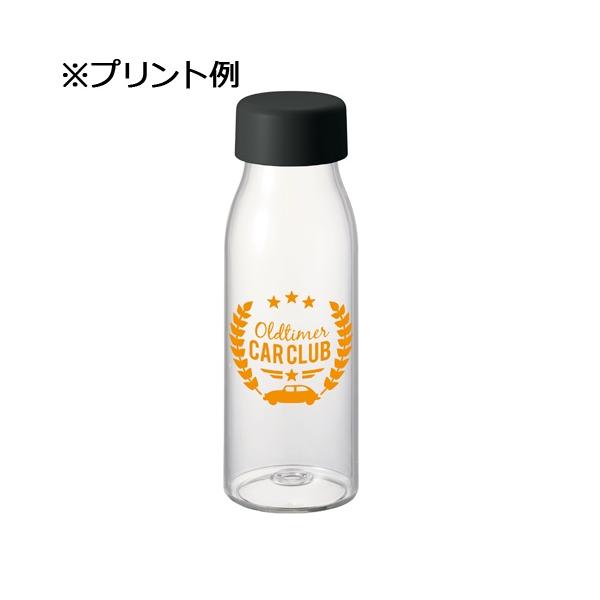 クリアボトル 480ml 牛乳瓶型 マイボトル 水筒 ノベルティ 小ロット ミルク瓶クリアボトル