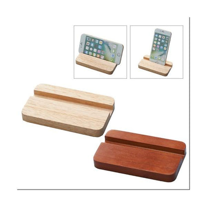 スマホスタンド 木製 エコグッズ おしゃれな雑貨 記念品 ノベルティ 小ロット ラバーウッドスタンド ワイド