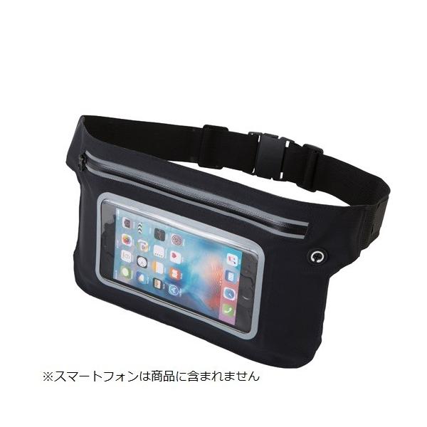 ランニングポーチ モバイルポーチ ウェストポーチ ノベルティ 小ロット モバイルランニングポーチ フラット