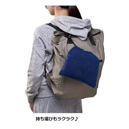 ブランケット ひざ掛け コンパクトにまとまる フリース あったかグッズ くるっと巾着収納ブランケット