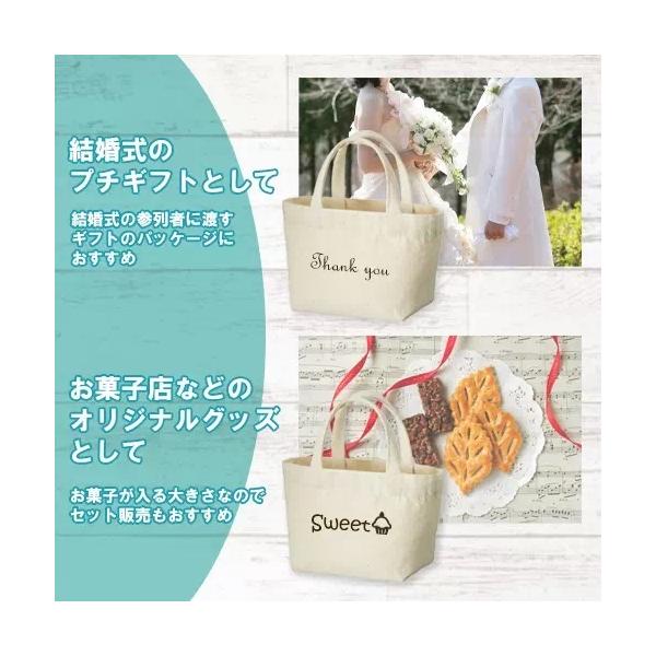 ミニバッグ 手のひらサイズ パッケージ用 コットン プチギフト ライトキャンバスパッケージトート ナチュラル
