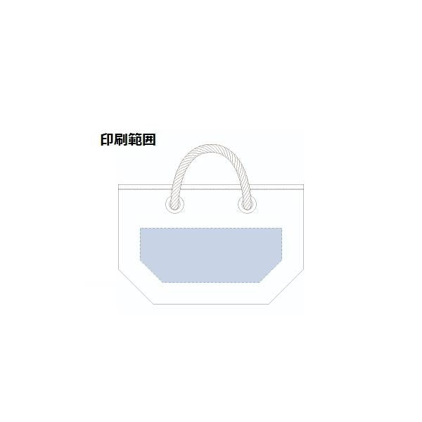 エコバッグ ロープハンドル ミニバッグ コットン 12オンス 格安 景品 販促品 ノベルティ 小ロット キャンバスマリントート Sサイズ ナチュラル