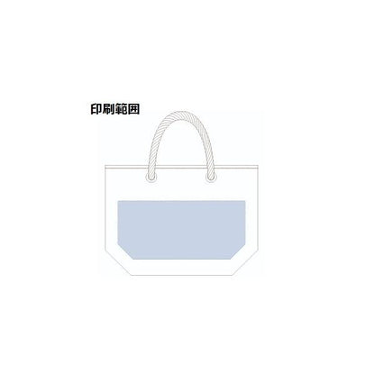 エコバッグ 大容量 ロープハンドル 買い物バッグ コットン 12オンス 格安 景品 販促品 ノベルティ 小ロット キャンバスマリントート Mサイズ ナチュラル